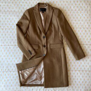 Brown Wool J.Crew Parke Topcoat